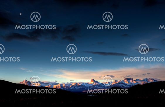 Rocky Mountains in Winter