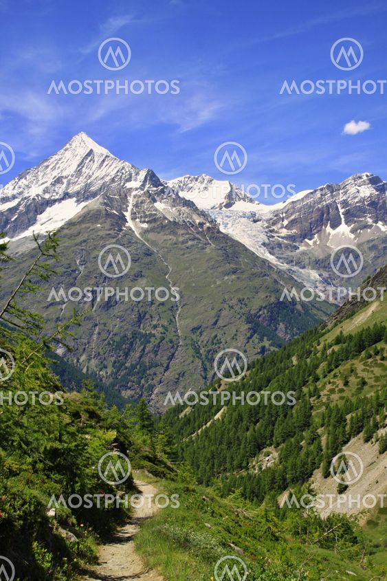 View near the Matterhorn in Swiss