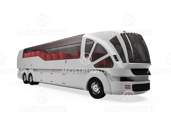 Future concept of bus isolated view