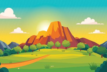 Beautiful Rocky Cliff Nature Panorama Landscape in...