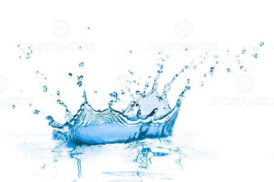 blue water splash