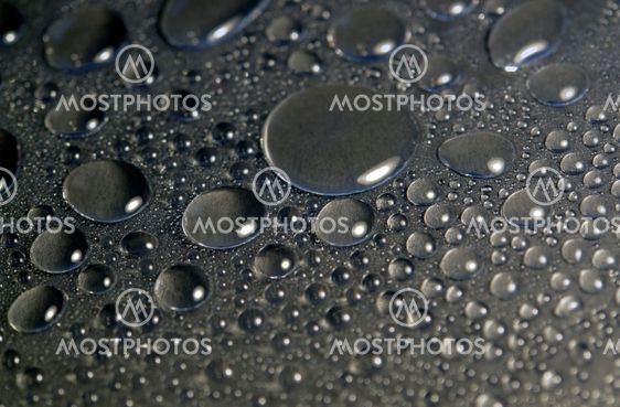 water beads in dark back