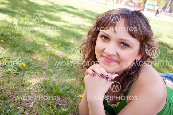 woman, spending time in a summer park
