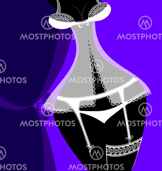abstract white erotic lingerie