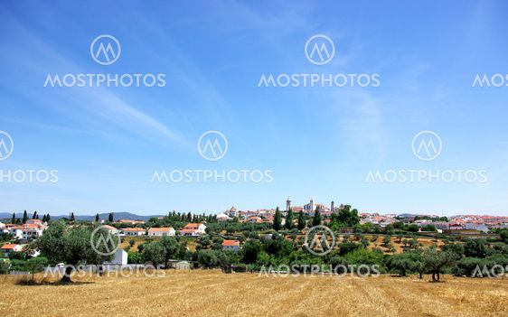 Landscape of Arronches village, Portugal.
