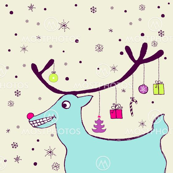 Cheerful holiday card
