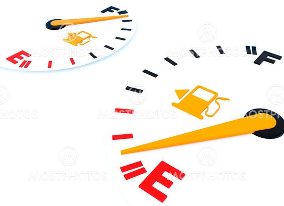 Empty and full of gas scale