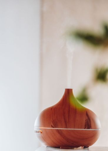 Humidification of indoor air. Air humidification. wooden...