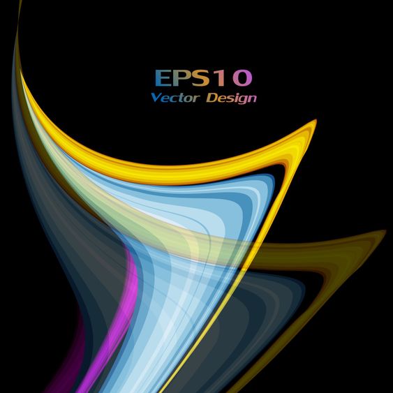 wavy lines with copy space. Eps10
