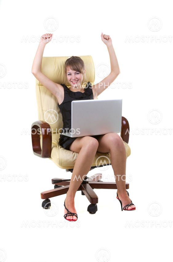 Woman with laptop