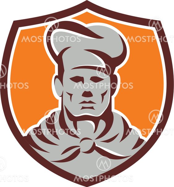 Chef Cook Shield Retro