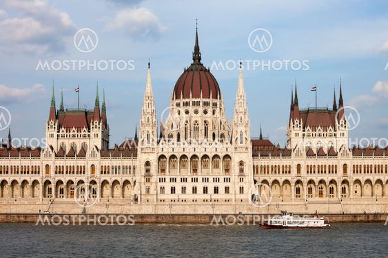 Hungarian Parliament Building in Budapest
