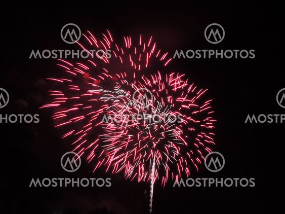 Fireworks - Red and White