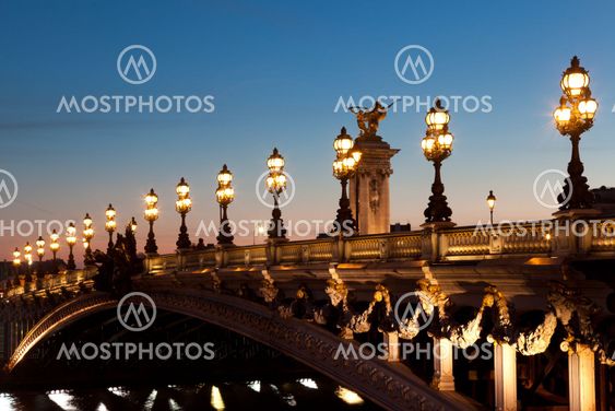 Alexander III bridge, Paris, France