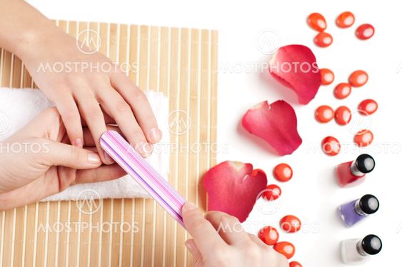 Hands Spa. Manicure concept