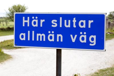 Här slutar allmän väg