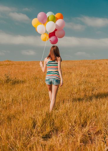 Happy day with ballons