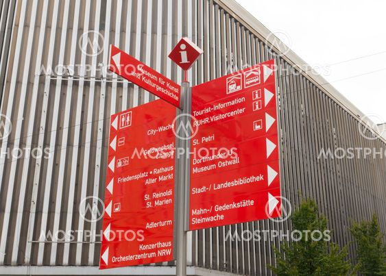 red signpost