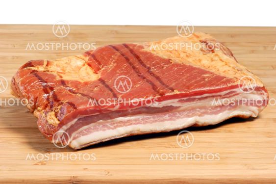 Bacon på et køkken bestyrelsen