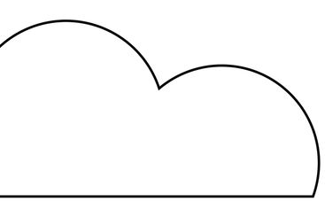 Cloud storage with dollar sign and outgoing arrows...