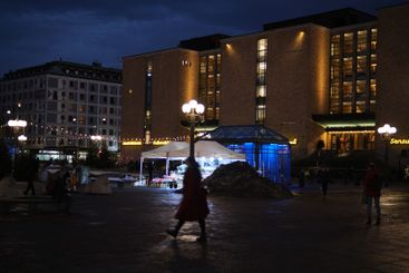 Medborgarplatsen på kvällen