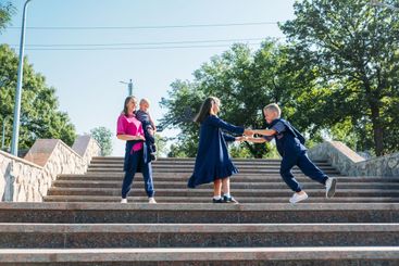 Single parent family, One-Parent Family. Single mother,...