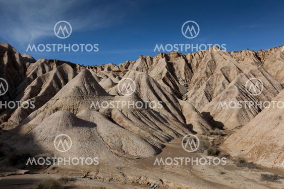 Landscape of Bardenas reales, Navarra, Spain