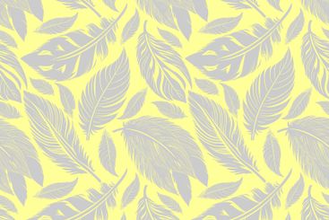 simple two-color seamless pattern of gray feathers on a...