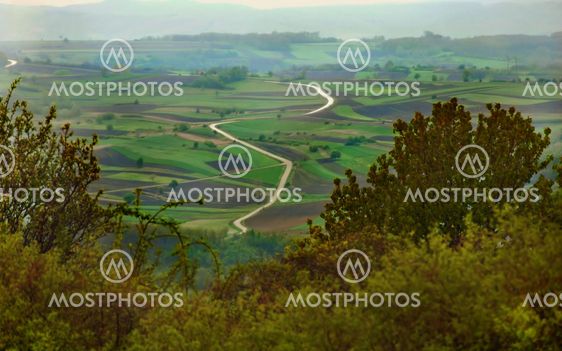 Rural landscape Serbia