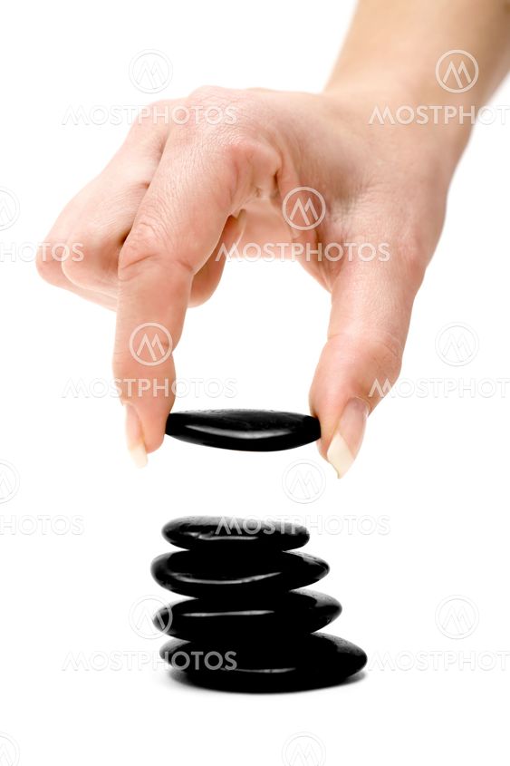 Stacking Black Stones