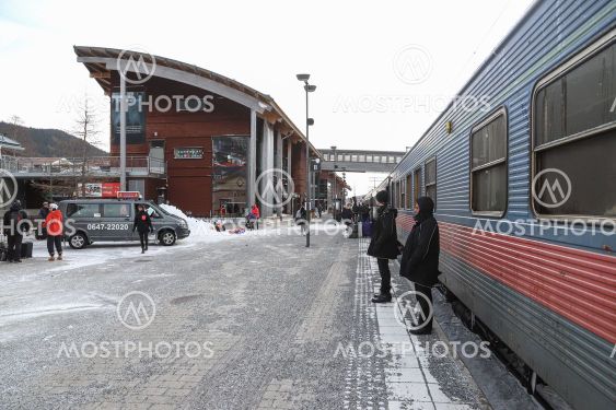 Tåg på Åre station
