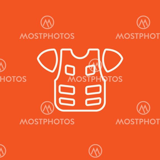 Motorcycle suit line icon.