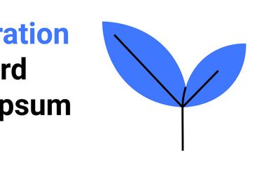 Minimalist design with blue leaf and NFT document...