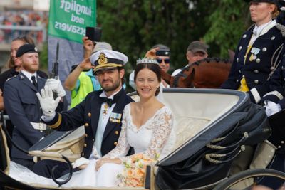 Front view of swedish Prince Carl-Philip Bernadotte and...