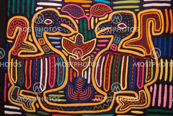 Colorful textile design.