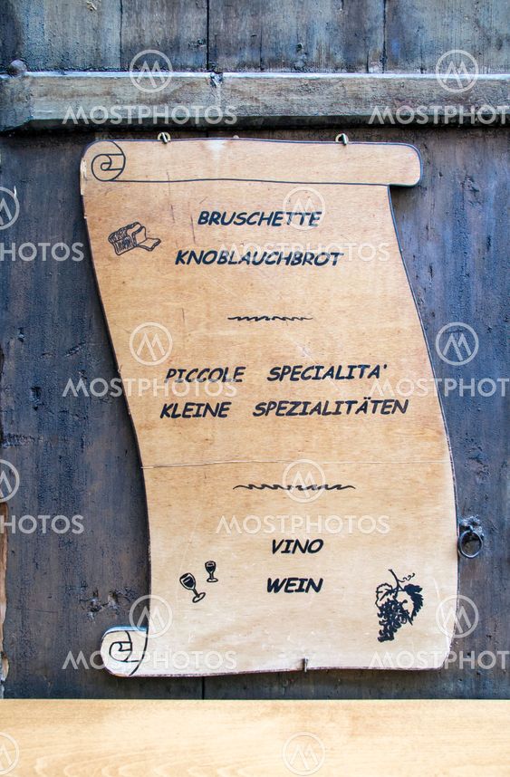 wooden sign tavern