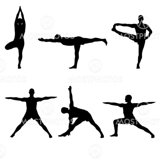 six yoga standing poses