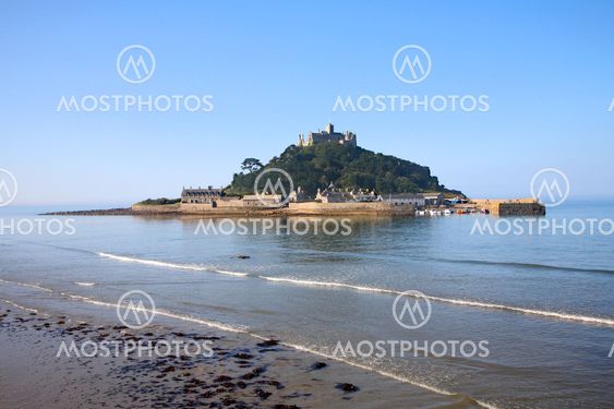 St. Michael?s Mount on a calm morning, Cornwall, UK.