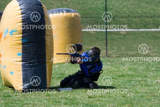 Paintball player