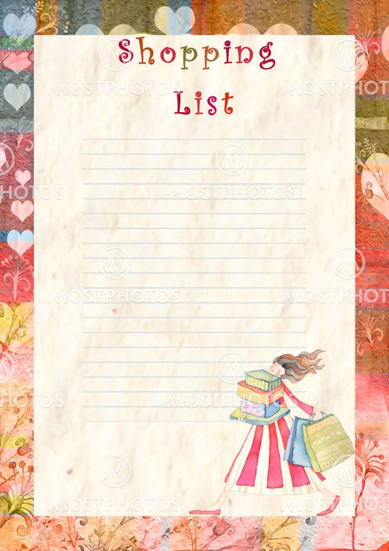shopping list
