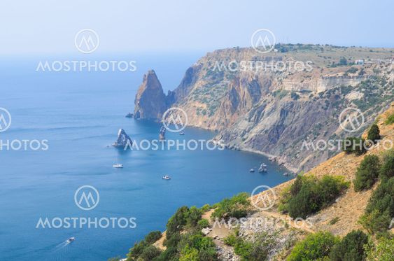 View of the bay in Crimea