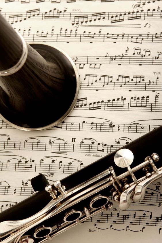 clarinet and sheet music