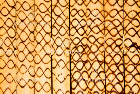Bamboo wall.