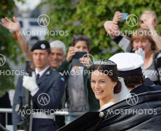 The swedish Prince Carl-Philip Bernadotte and his wife...