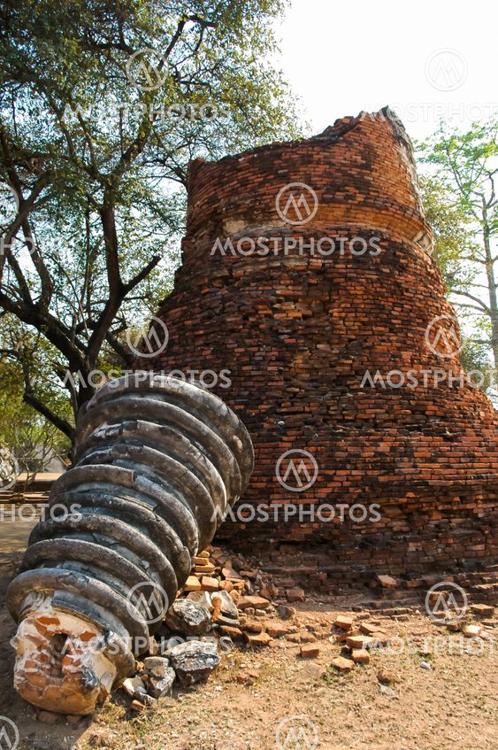 The stupa buddha and collapse