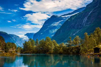 lovatnet lake Beautiful Nature Norway.