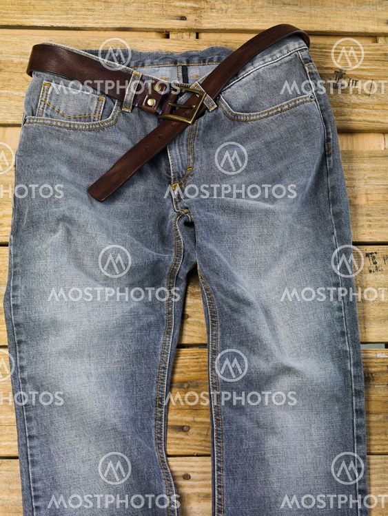 jean with belt