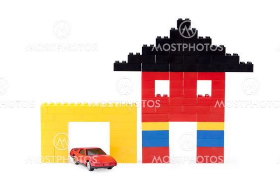lego tiny house and garage