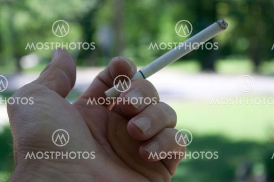 Ciggarette in hand