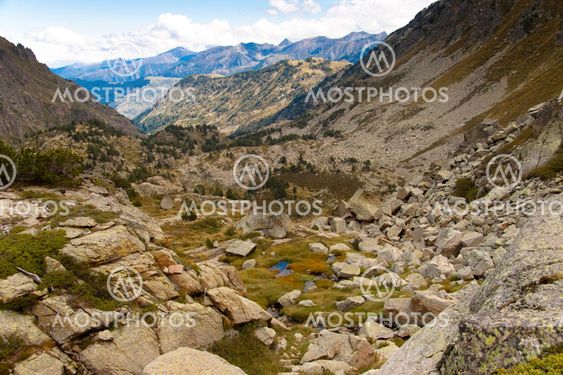 Aerial mountain view